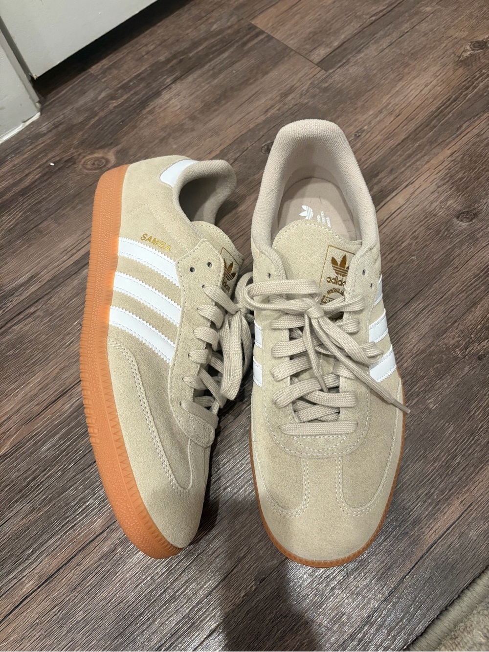 Men’s Adidas Samba OG Sneakers in Beige